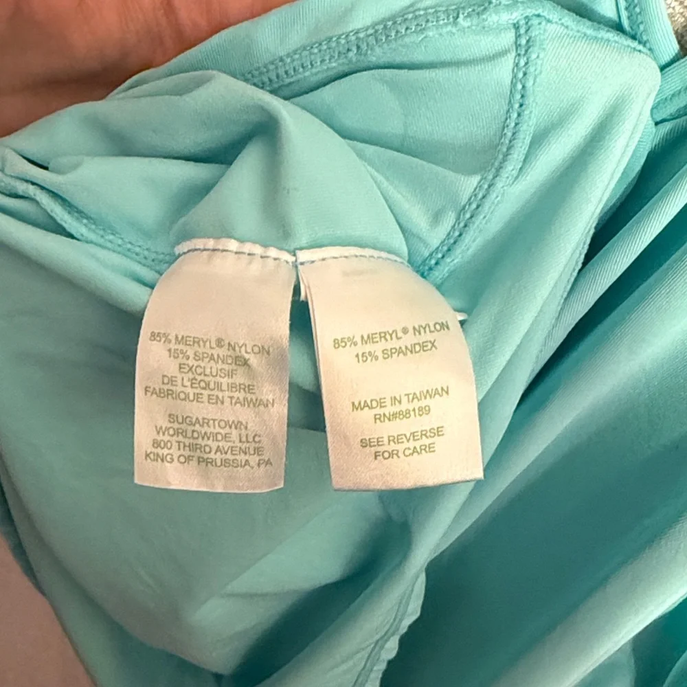 Lilly Pulitzer Luxletic Aqua Racerback Tank XL - Picture 6 of 7